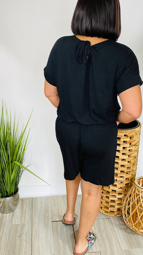 Sweet Moments Plus  - short sleeve romper